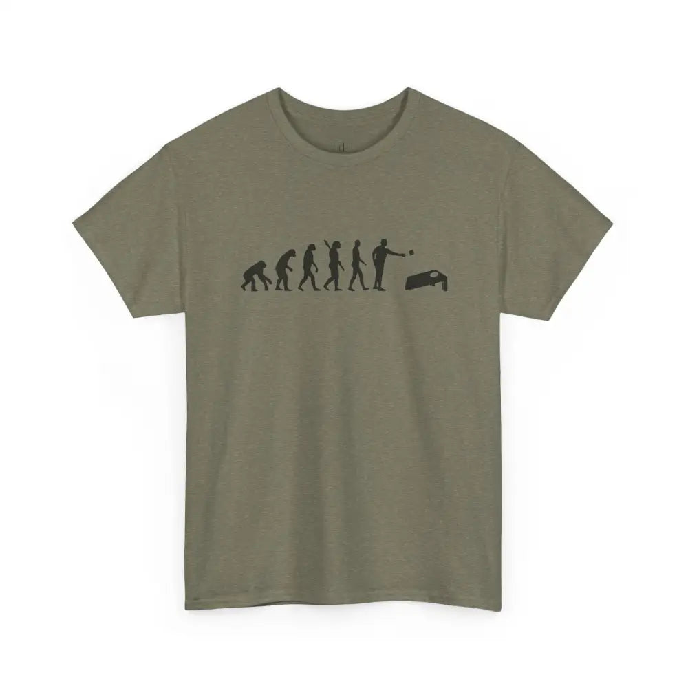 Cornhole Evolve Tee - Heather Military Green / S - T-Shirt