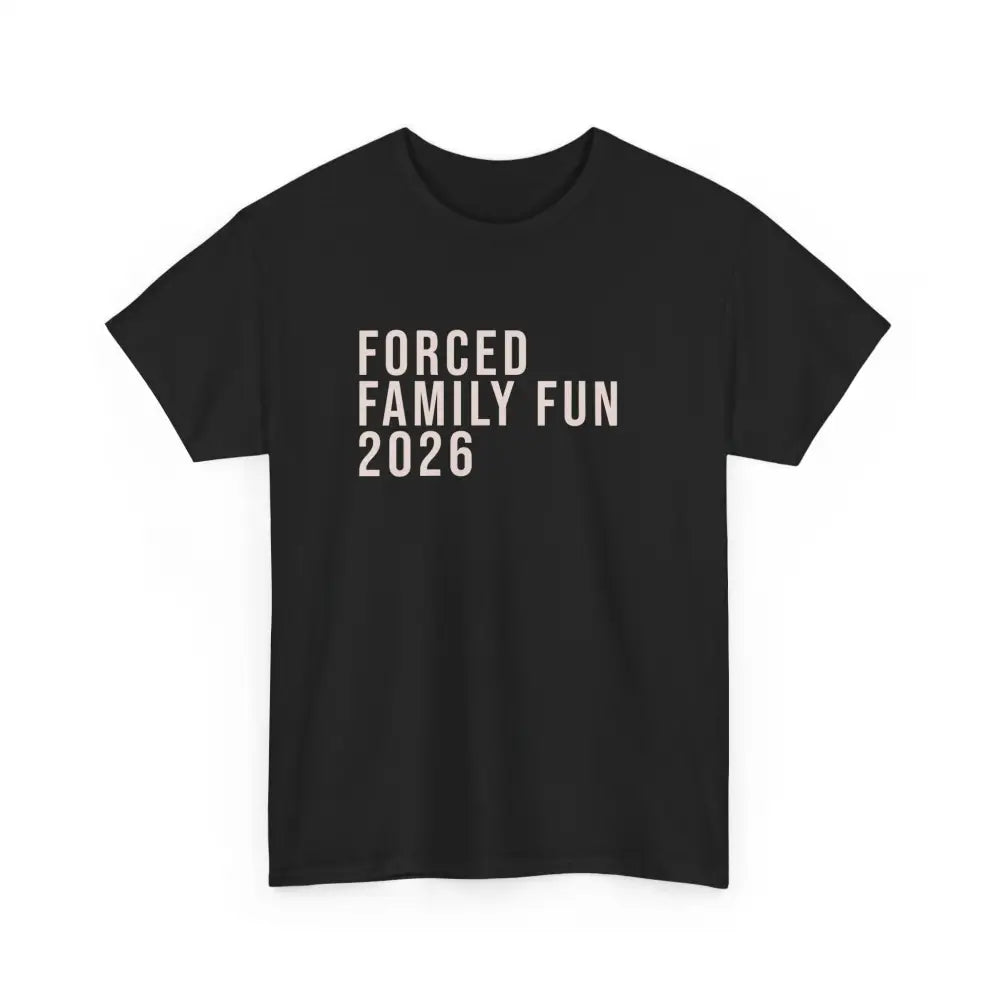 Custom Forced Family Fun Tee - Black / S - T-Shirt