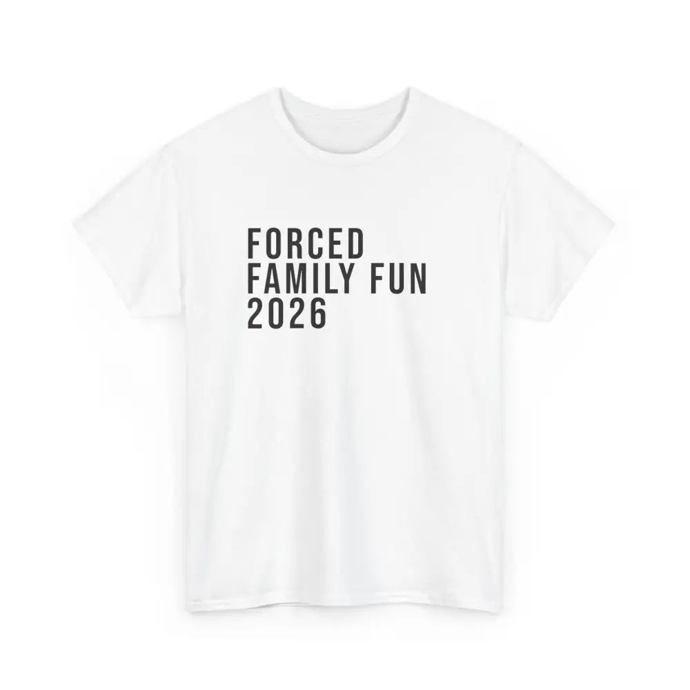 Custom Forced Family Fun Tee - White / S - T-Shirt