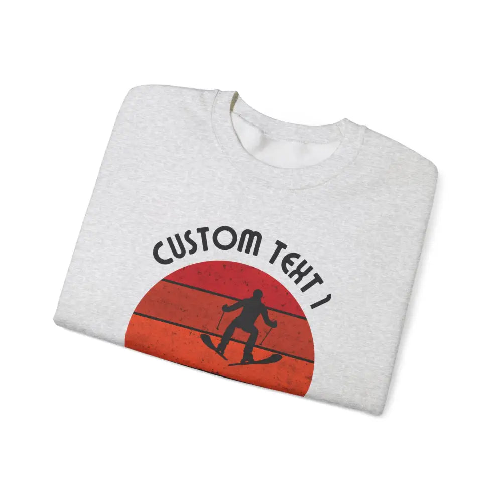 Custom Vintage Alpine Sunset Sweatshirt - Sweatshirt