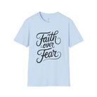 Faith over Fear Softstyle T-Shirt - S / Light Blue - T-Shirt