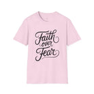 Faith over Fear Softstyle T-Shirt - S / Light Pink - T-Shirt