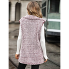 Full Size Button Down Collared Neck Vest