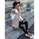 Full Size Button Down Collared Neck Vest