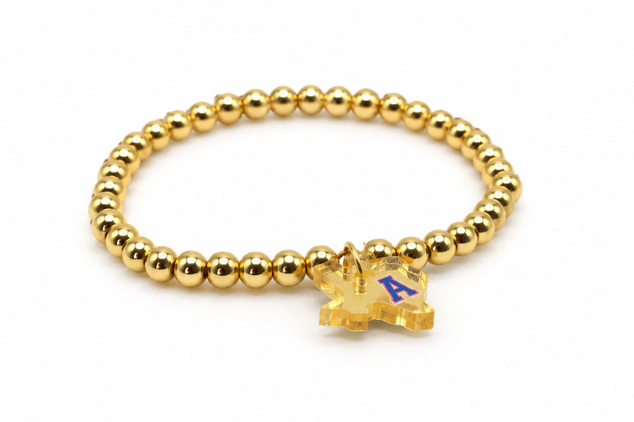 Allen Eagles Gold Bead Texas Bracelet