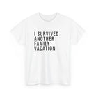 I Survived Vacation Tee - White / S - T-Shirt