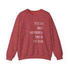 It’s the Most Wonderful Time of the Year Christmas Sweatshirt - Heather Scarlet Red / S - Sweatshirt