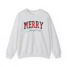 Merry Christmas Plaid Crewneck Sweatshirt - S / Ash - Sweatshirt