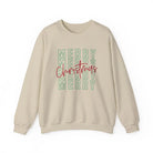 Merry Merry Christmas Sweatshirt - Sand / S - Sweatshirt