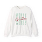 Merry Merry Christmas Sweatshirt - White / S - Sweatshirt