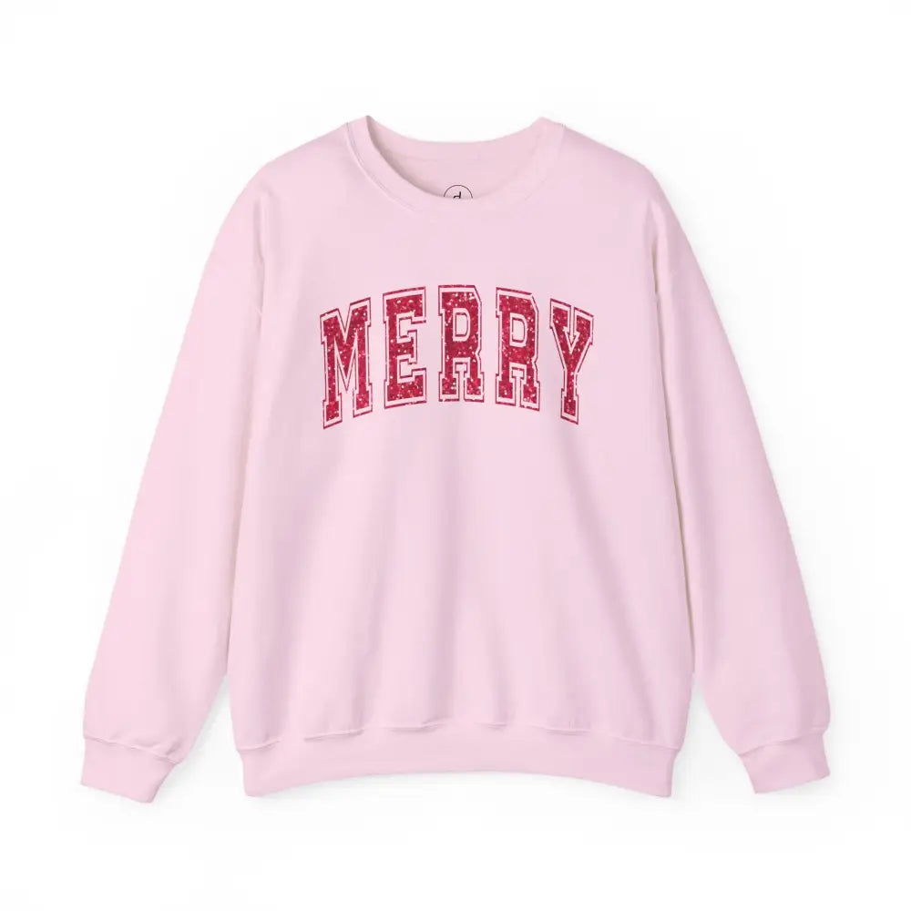 Merry Crewneck Sweatshirt - S / Light Pink - Sweatshirt