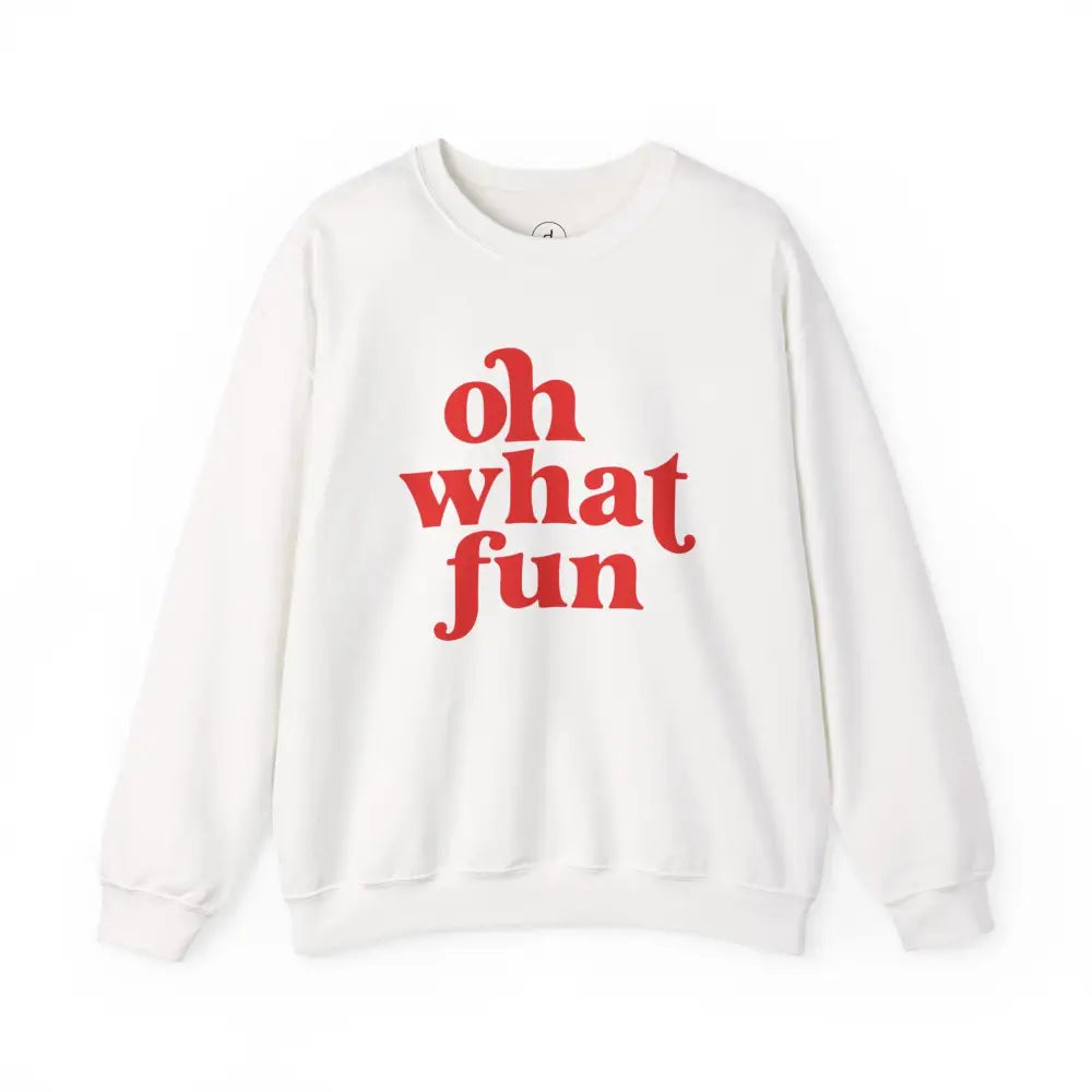 Oh What Fun Christmas Sweatshirt - White / S - Sweatshirt