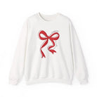 Red Bow Merry Christmas Sweatshirt - White / S - Sweatshirt
