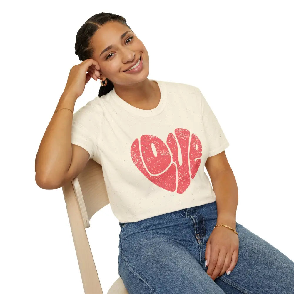 Retro Love Softstyle T-Shirt - T-Shirt