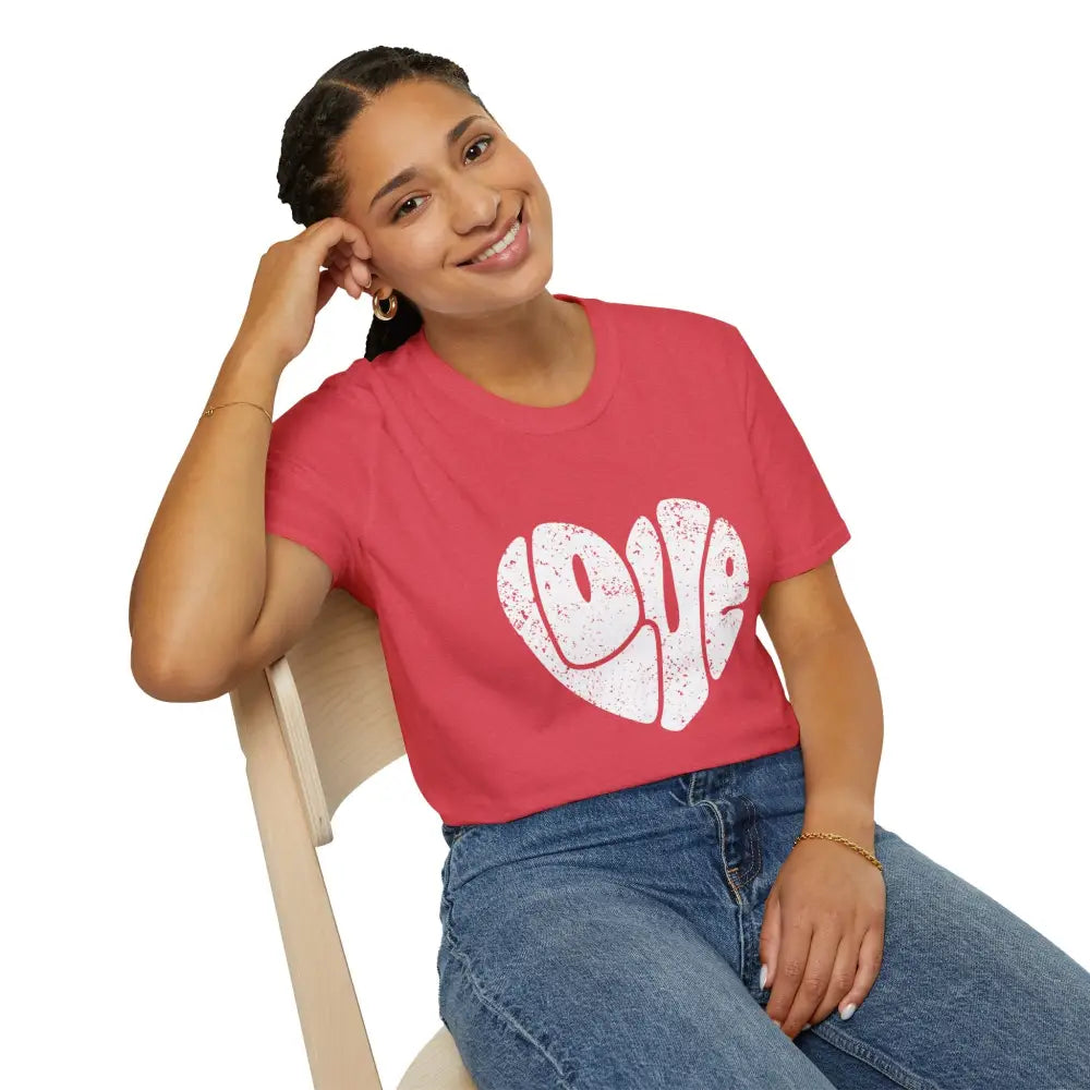 Retro Love Softstyle T-Shirt - T-Shirt
