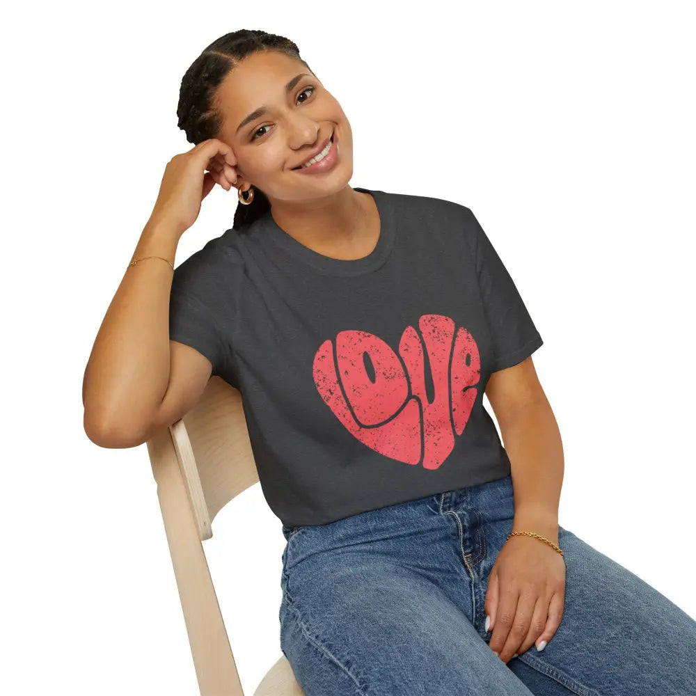 Retro Love Softstyle T-Shirt - T-Shirt