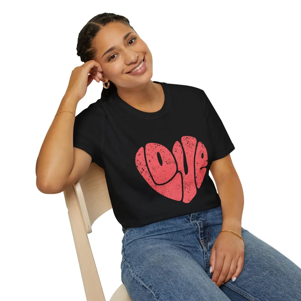 Retro Love Softstyle T-Shirt - T-Shirt