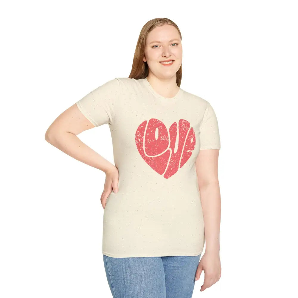Retro Love Softstyle T-Shirt - T-Shirt