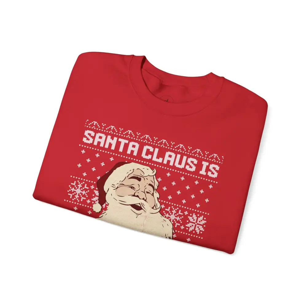 Santa Claus is My Homeboy Crewneck Sweatshirt - Sweatshirt