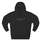 Saved and Redeemed Three-Panel Fleece Hoodie - S / Black - Hoodie