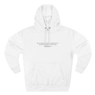 Saved and Redeemed Three-Panel Fleece Hoodie - S / White - Hoodie