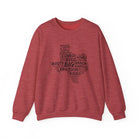 Texas Cloud Crewneck Sweatshirt - Heather Scarlet Red / S - Sweatshirt