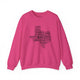 Texas Cloud Crewneck Sweatshirt - Heliconia / S - Sweatshirt
