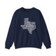 Texas Cloud Crewneck Sweatshirt - Navy / S - Sweatshirt