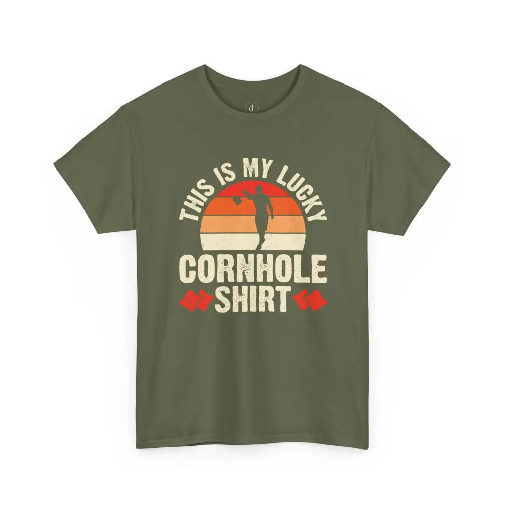 This is My Cornhole Tee - Military Green / S - T-Shirt
