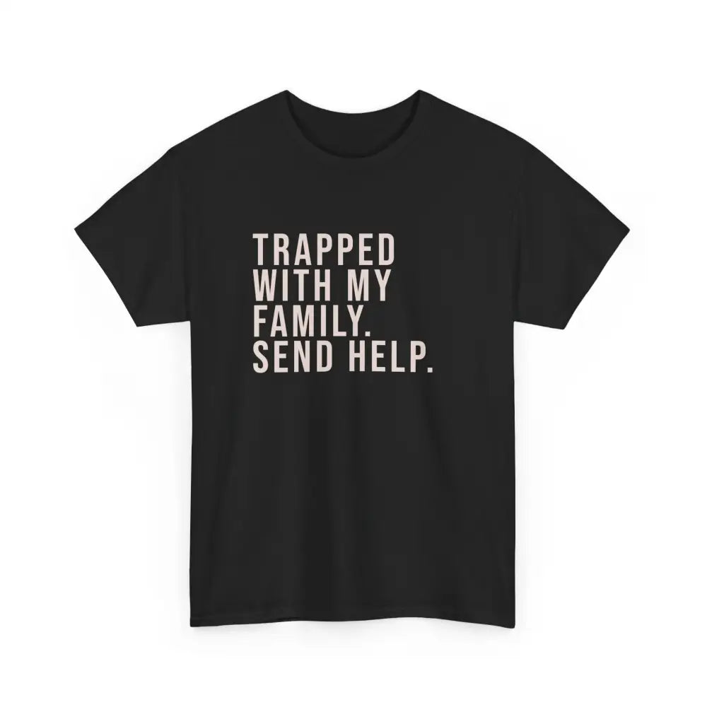 Trapped with Family Tee - Black / S - T-Shirt