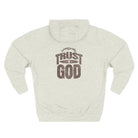 Trust in God Three-Panel Fleece Hoodie - S / Oatmeal Heather - Hoodie