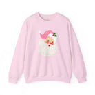 Vintage Pink Santa Crewneck Sweatshirt - S / Light Pink - Sweatshirt