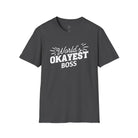 World’s Okayest Boss Softstyle T-Shirt - Dark Heather / XS - T-Shirt