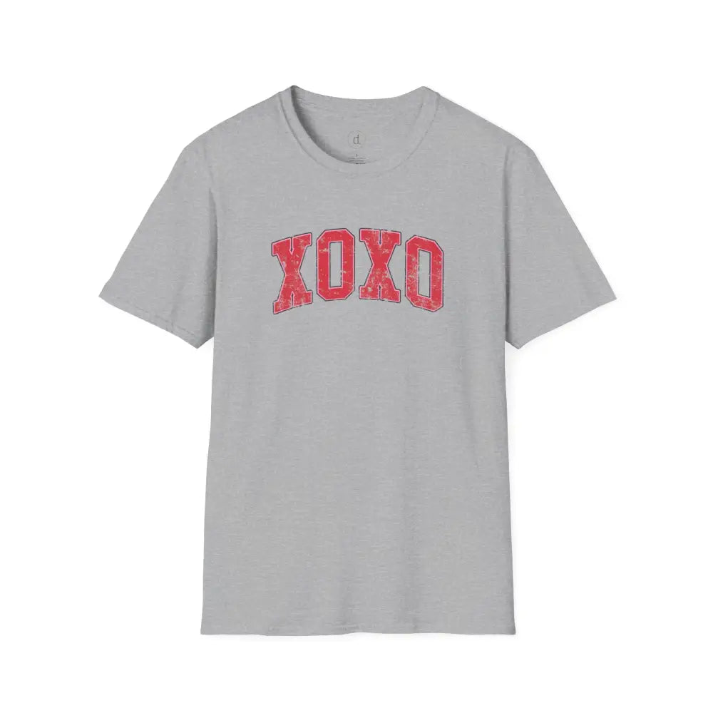 XOXO Retro Softstyle T-Shirt - Sport Grey / XS - T-Shirt