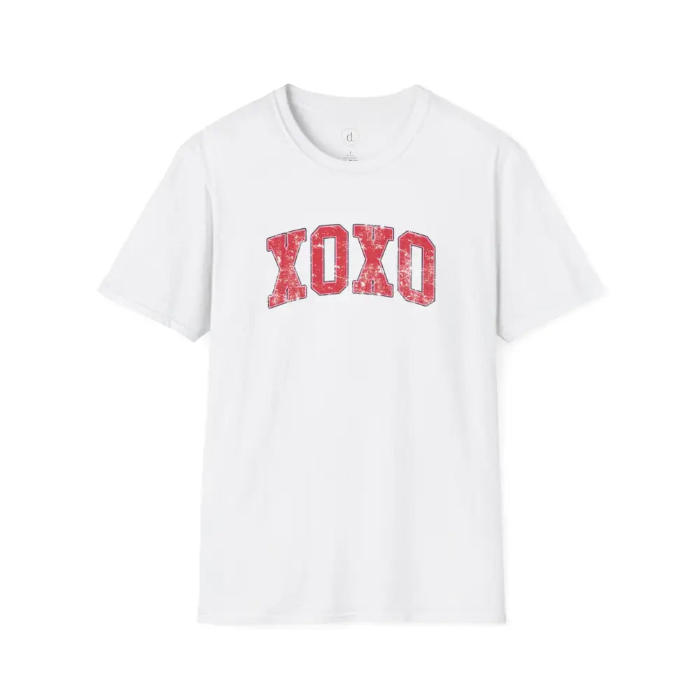 XOXO Retro Softstyle T-Shirt - White / XS - T-Shirt