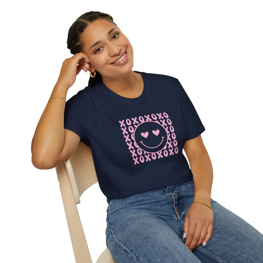 XOXO Smiley Softstyle T-Shirt - T-Shirt