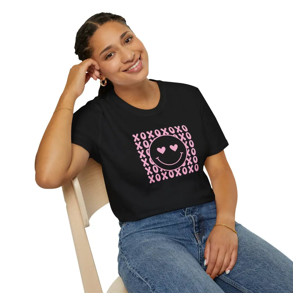 XOXO Smiley Softstyle T-Shirt - T-Shirt
